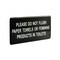 Alpine Industries 9"x 3"Please Do Not Flush Paper Towels or Feminine Products in Toilets Sign, PK15 ALPSGN-B-4-15pk - alternate 4
